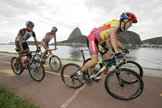 Fahradfahrer in Rio